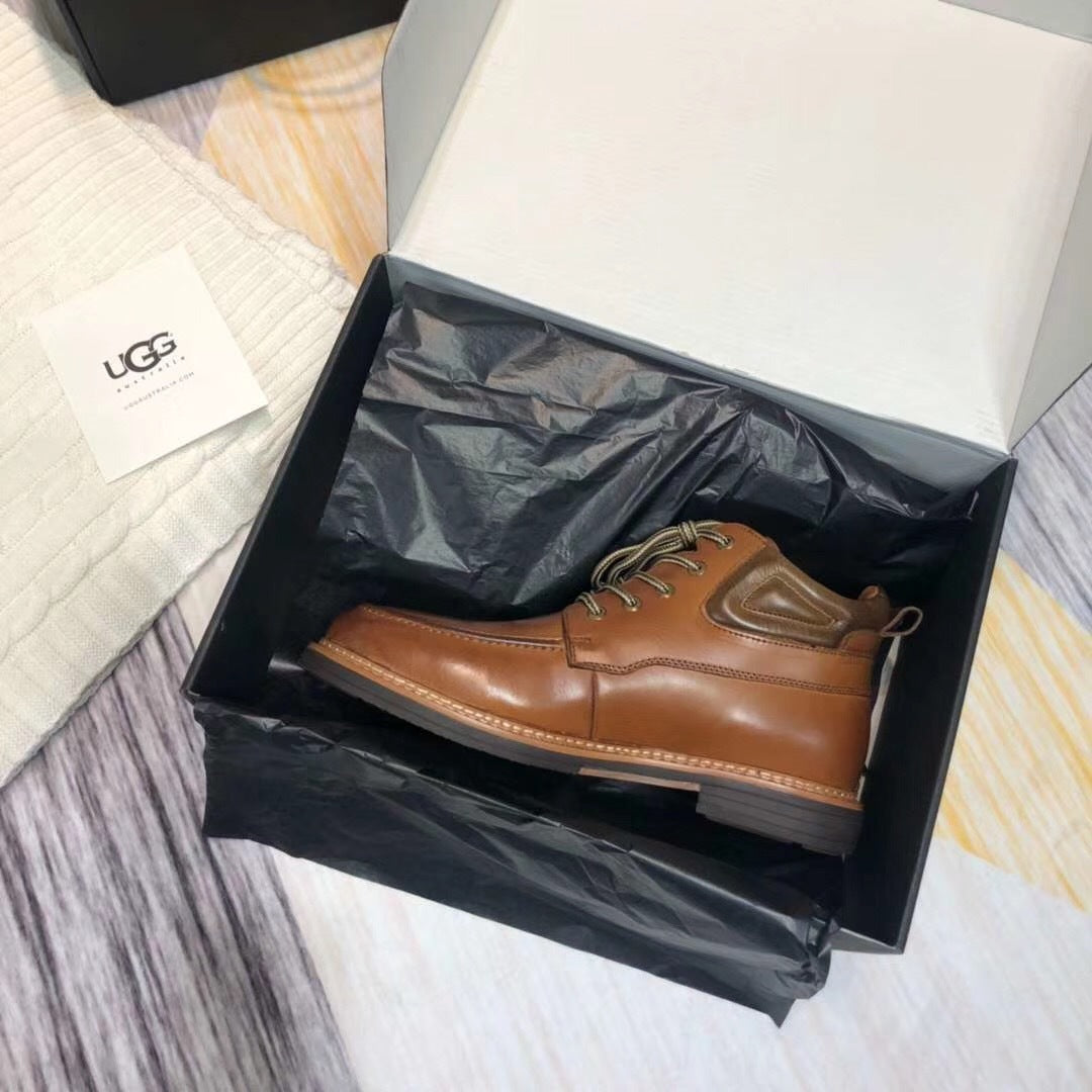 Brown Leather Shoes – Upgraded Series, Model 0726-1