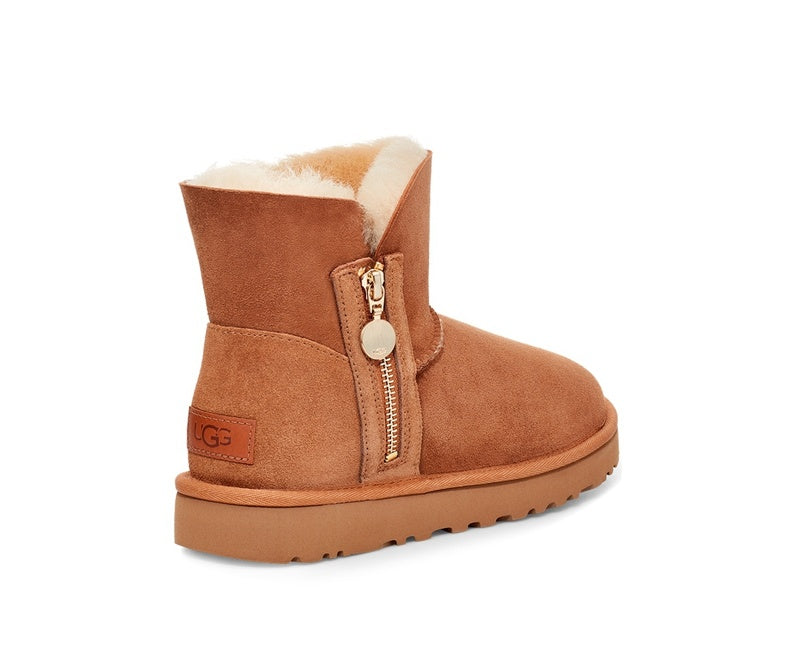 Chestnut Side-Zip Ankle Boots | Model 2481