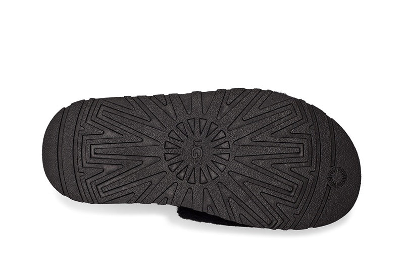 Disco Black Fluffy Sandals – Model 2258