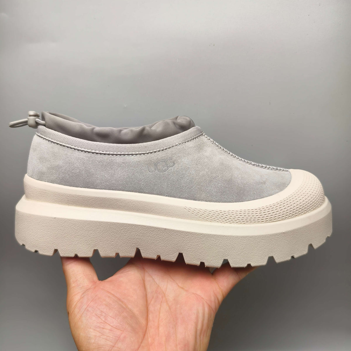 Light Gray Slip-On Casual Shoes | Model 4096