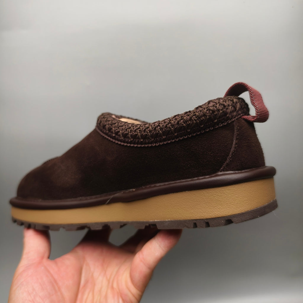 Chocolate Brown Unisex Folk-Inspired Casual Shoes – Model 1304
