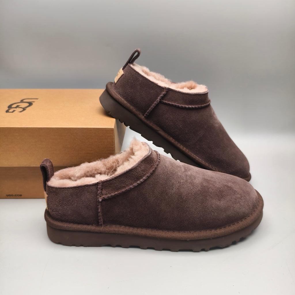 Women's Classic Chocolate Brown Slip-On Shoes | Model 3891