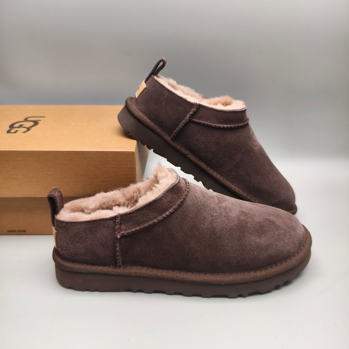 Women's Classic Chocolate Brown Slip-On Shoes | Model 3891