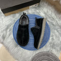 Men's Black Low-Top Slip-On Casual Shoes | Model 3455