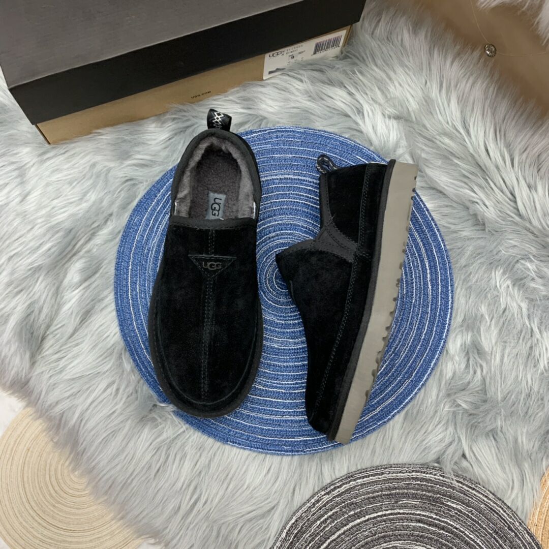Men's Black Low-Top Slip-On Casual Shoes | Model 3455