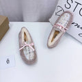 Dusty Pink Chic Moccasin-Style Shoes | Model 5623