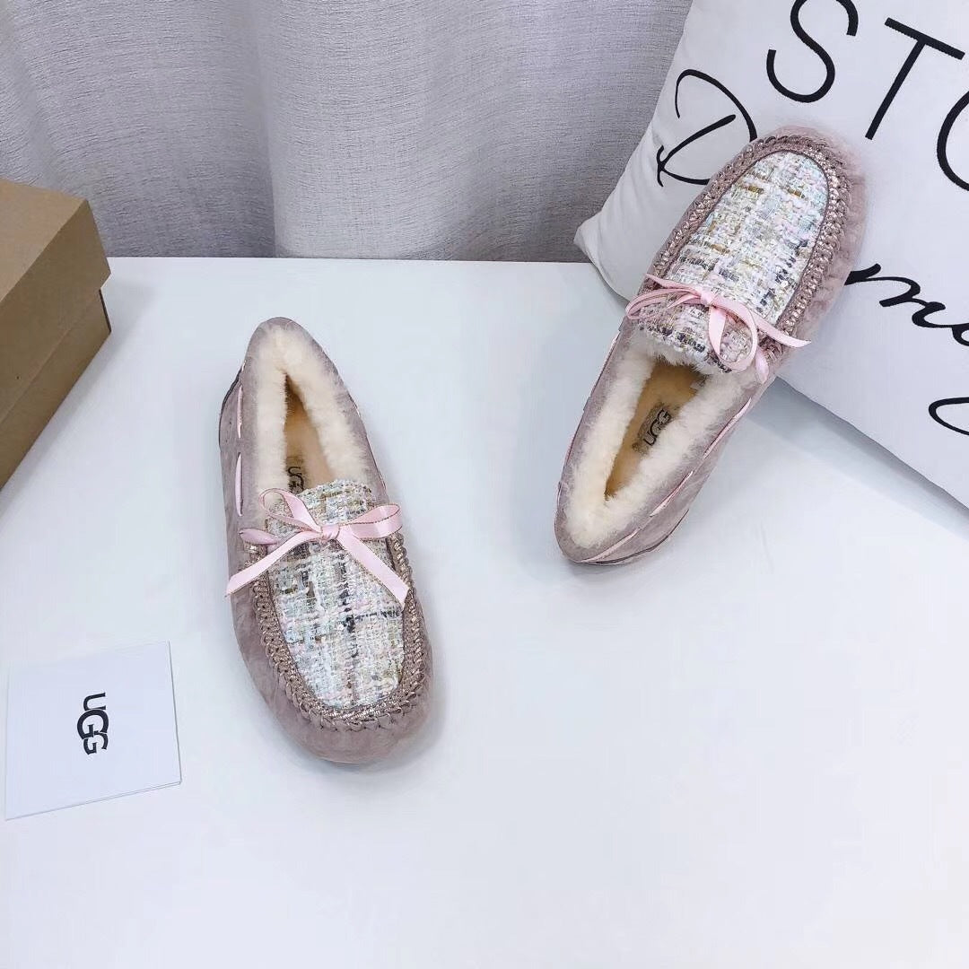Dusty Pink Chic Moccasin-Style Shoes | Model 5623