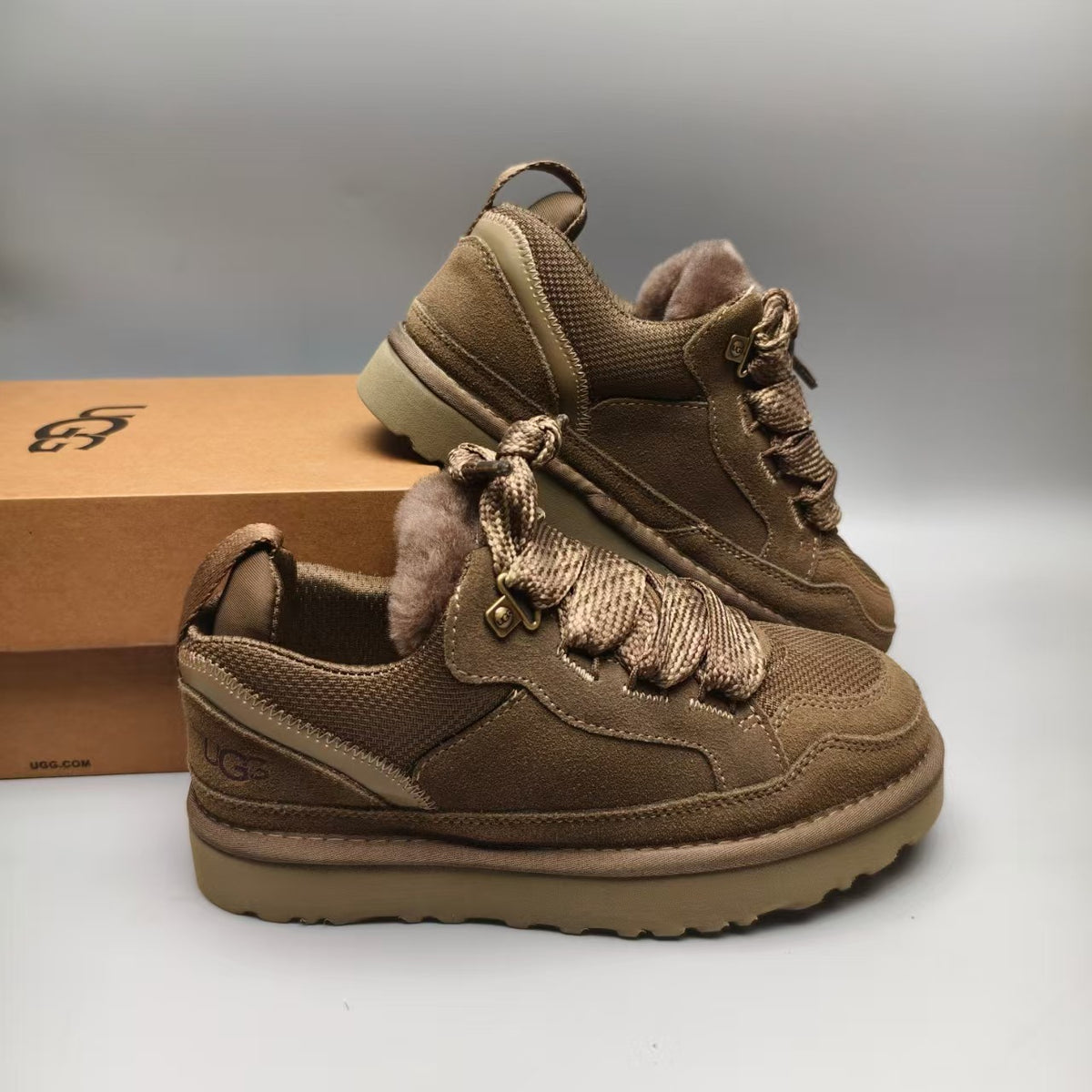 Walnut Brown Mesh Casual Sneakers | Model 4032