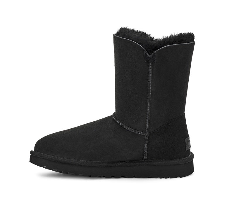 Black Side-Zip Mid-Calf Boots – Model 2480