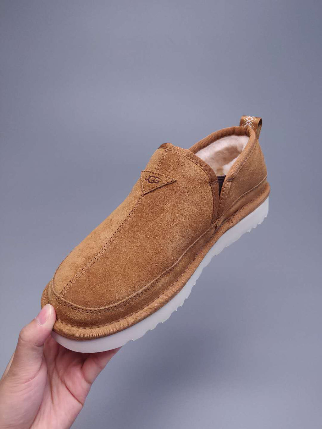 Men's Chestnut Brown Low-Top Slip-On Casual Shoes | Model 3455
