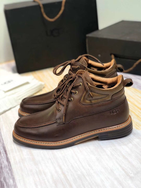 Chocolate Brown Leather Shoes – Upgraded Series, Model 0726-1