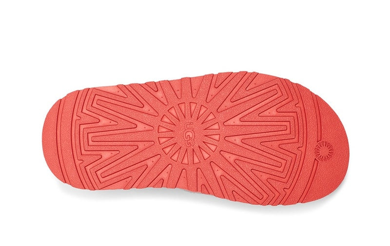 Disco Coral Red Fluffy Sandals – Model 2258