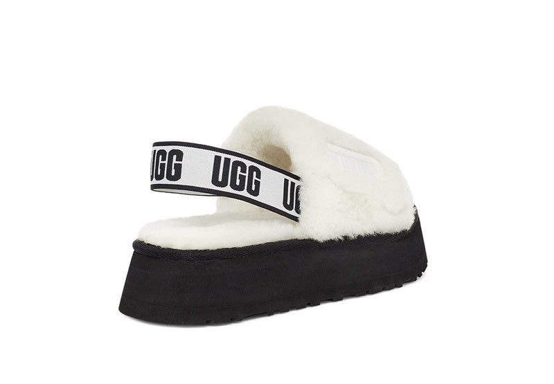 Disco White Fluffy Sandals – Model 2258