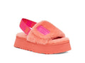 Disco Coral Red Fluffy Sandals – Model 2258