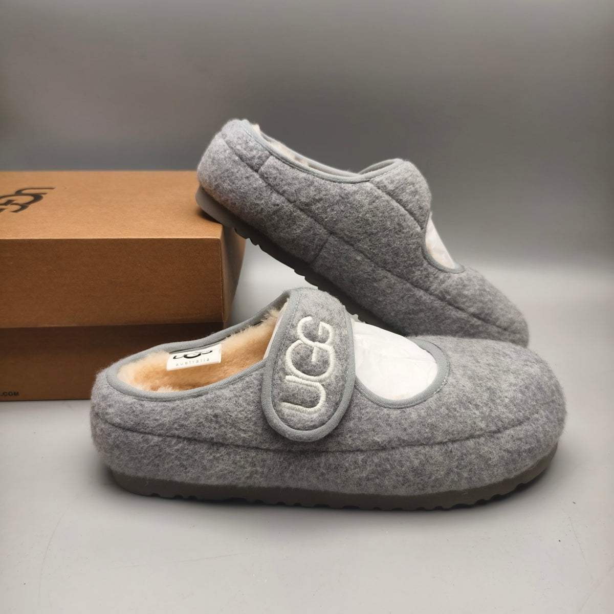 Gray Ultra-Light Mary Jane Casual Shoes | Model 5097