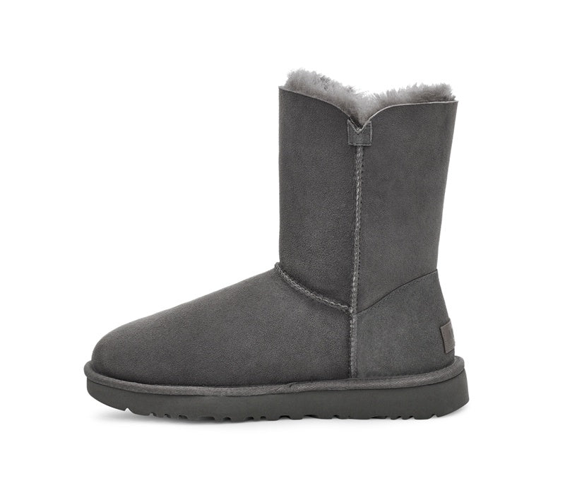 Grey Side-Zip Mid-Calf Boots – Model 2480
