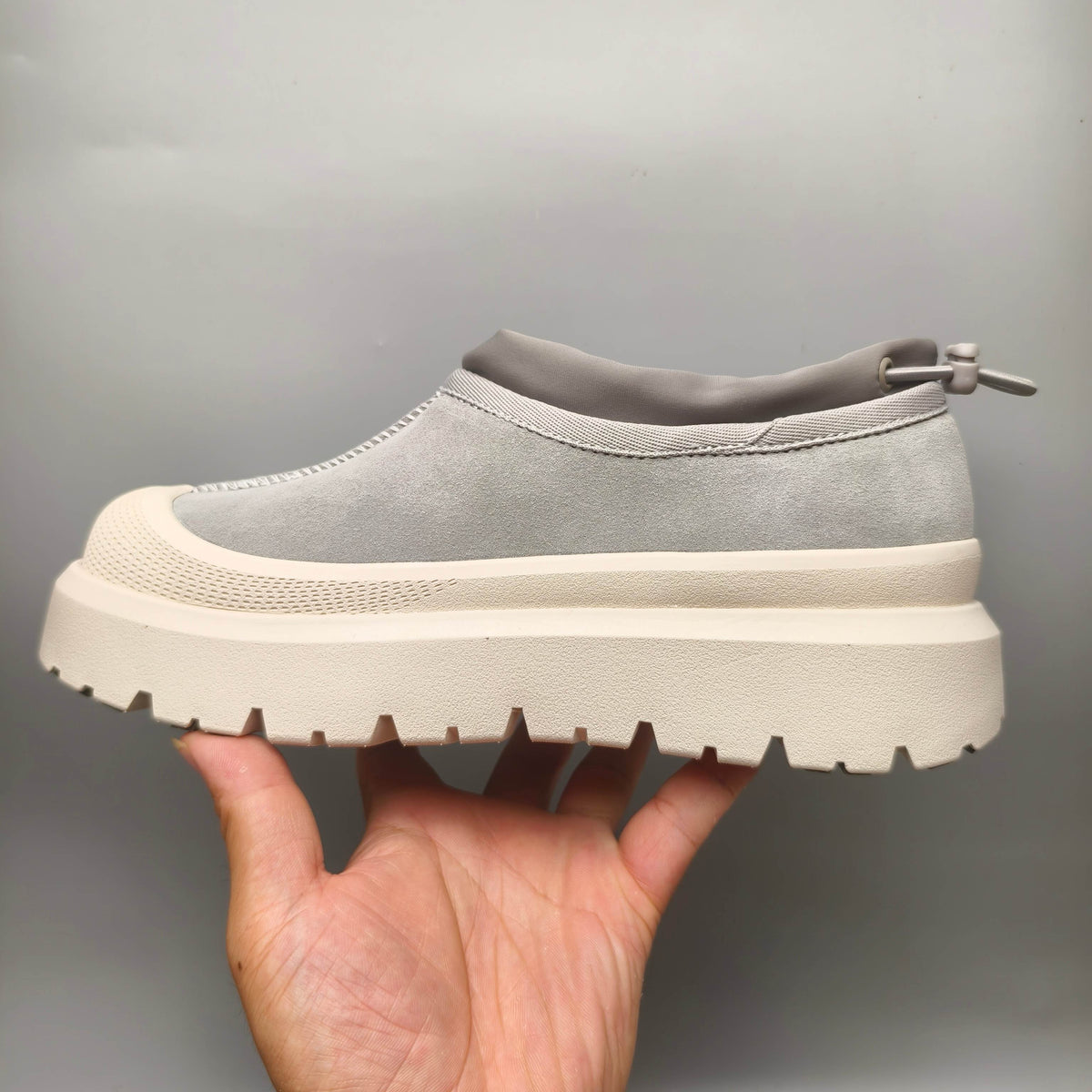Light Gray Slip-On Casual Shoes | Model 4096